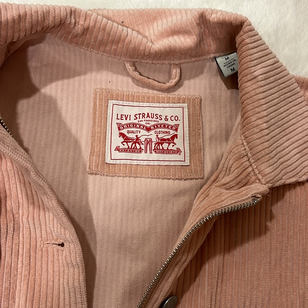 Levi's Pink Button Corduroy Shacket - image 2